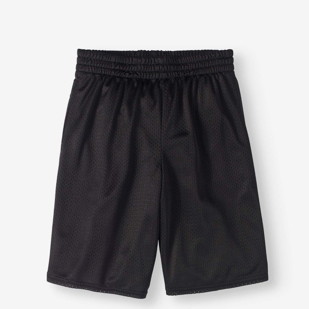 Athletic Works Boys Performance Shorts 2 pair total, black,size S 6-7